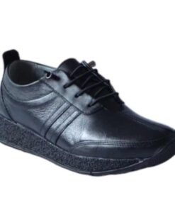 Pantofi dama din piele negru cu siret mara 202113 (1)
