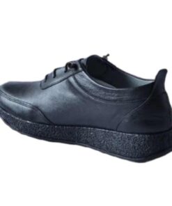 Pantofi dama din piele negru cu siret mara 202113 (2)