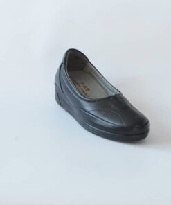 202105 Pantofi dama cu talpa ortopedica negri tip mocasini dama 1