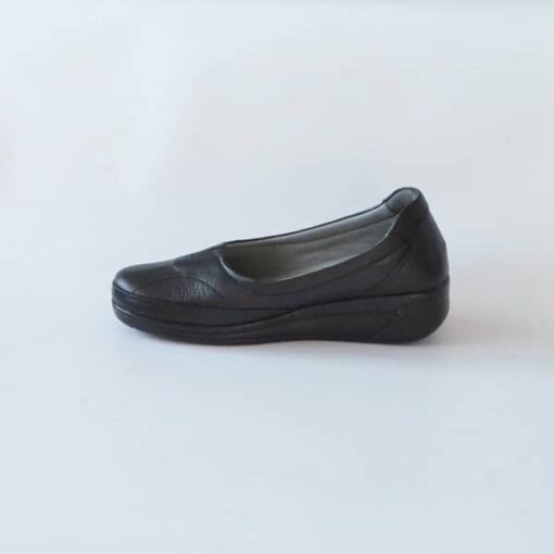 202105 Pantofi dama cu talpa ortopedica negri tip mocasini dama 3