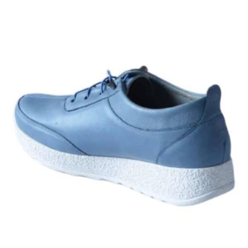 Pantofi dama din piele, căptușiți cu piele, cu șiret, albaștri, mara 232307 (2)