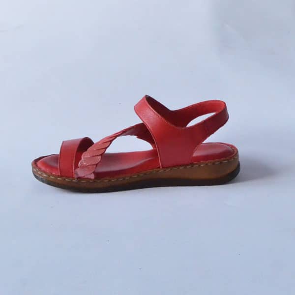 sandale dama piele talpa cusuta rosii 252021 26 Ania 3