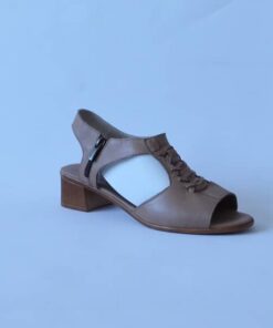 Sandale dama piele, bel, toc mic, elegante 250015 Simina (1)
