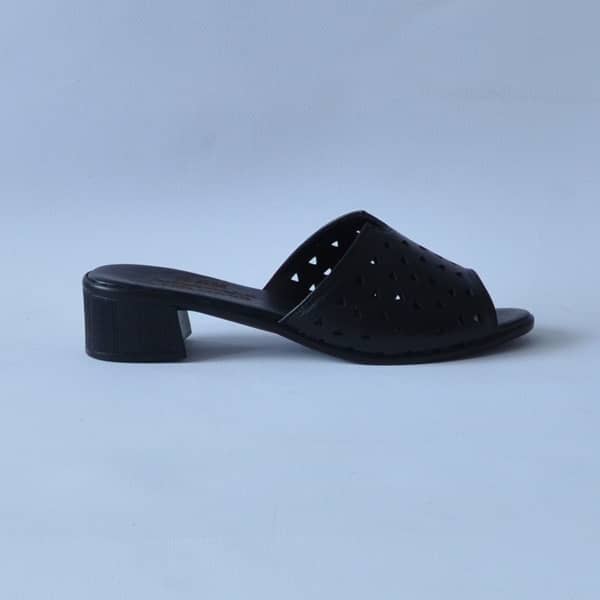 papuci dama piele cu toc elegantiNEGRU 260004 SIMINA (2)